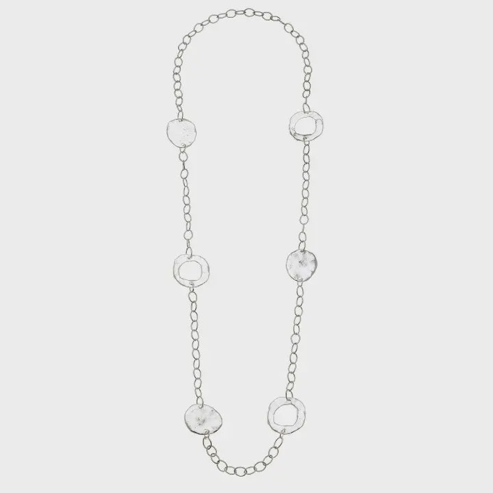 Long Circle Chain Necklace