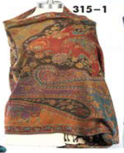 Rapti Pashmina Paisley Silk Shawl (KANI)