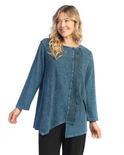 J&J Sapphire Faux Wrap Top (M122)