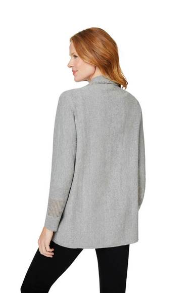 Foxcroft Mixed Stitch LS Cardigan