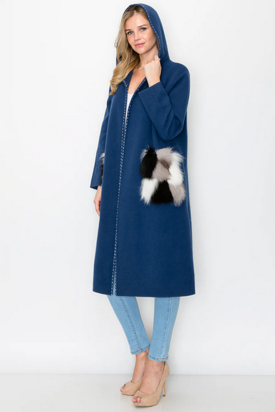 Joh. "Stella" Faux Fur Pockets Coat (52356SW)