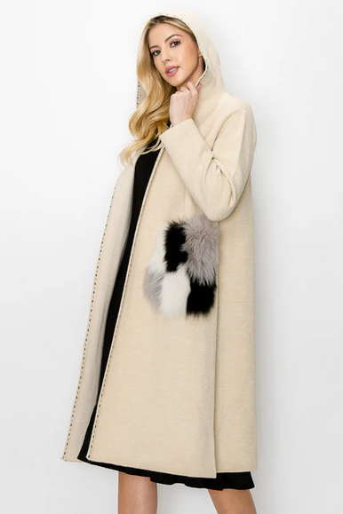 Joh. "Stella" Faux Fur Pockets Coat (52356SW)