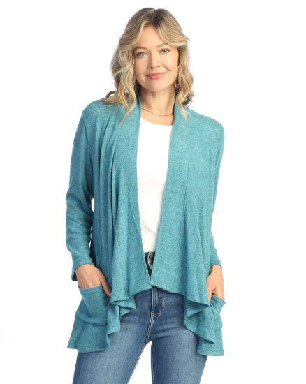 J&J Brushed Hacci Draped Cardigan (VP4)