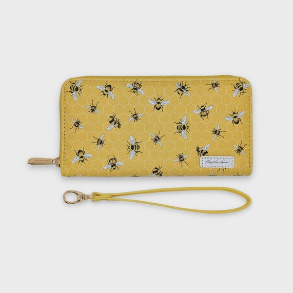 Wristlet Wallet: Bee Print