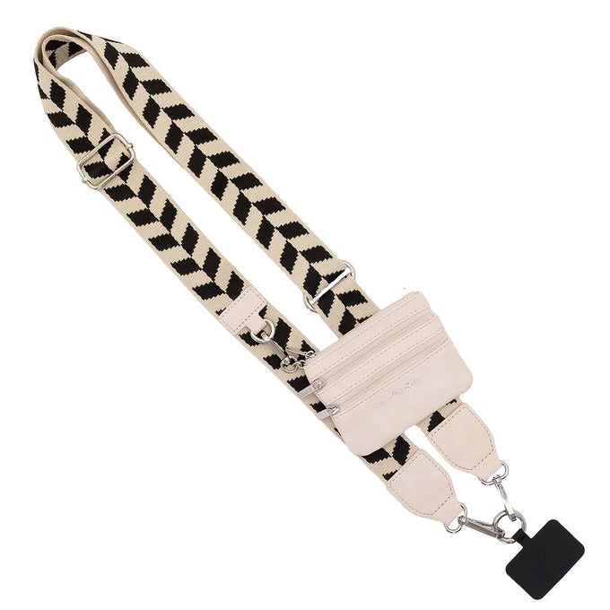 Clip & Go Crossbody Strap W/Zippered Pouch